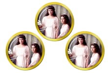 Grand Duchesses-Anastasia and Maria Romanov Golf Ball Markers