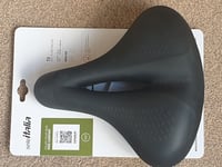 Selle Italia T2 Gel Flow Saddle Wide Mountain Bike Comfort Commuter Ebike (NEW)