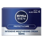 NIVEA MEN Intensive Moisturising Face Cream Protect amp Care Pack of 3 (3 x 50 m