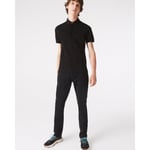 Lacoste Mens polo shirt with short sleeves - Black Cotton - Size X-Large