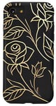 Coque pour iPhone SE (2020) / 7 / 8 Rose florale botanique, style minimaliste