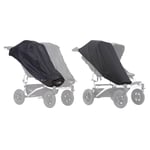 Mountain Buggy Sun Cover Set - Blackout Sun Shade Fits Duet v3 Single Pushchair