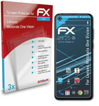 atFoliX 3x Screen Protector for Lenovo Motorola One Vision clear