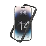 RhinoShield Coque Bumper Compatible avec [iPhone 14 Pro Max] | CrashGuard NX - Protection Fine Personnalisable - Absorption des Chocs [sans BPA] - Graphite