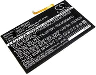 Kompatibelt med Huawei MediaPad T2 10.0 Pro Standard, 3.8V, 6650 mAh