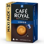 Café Royal Lungo 36 Capsules for Nespresso Coffee Machine - 4/10 Intensity - UTZ certified Coffee Capsules recyclable Aluminium