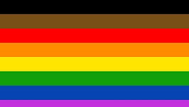 SHATCHI 5ft x 3ft Gay Lesbian Love Gender Diversity Trans/LGBTQ/Pansexual/Non-Binary/Genderfluid Celebration Supporter Fans Parade Wedding Gifts Decorations, Rainbow Eight Strip