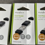 Nedis SD SDHC MMC Card Reader USB 2.0 CRDRU2100BK (UK Stock) BNIP X 4