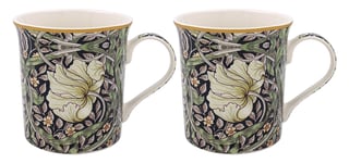 William Morris Pimpernel Midnight - 2-pack muggar i presentkartong