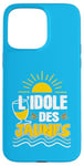 Coque pour iPhone 15 Pro Max L'idole des Jaunes Humour Fleur d'Anis Apéro Pastaga