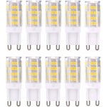 Choyclit - G9 led Lampe Ampoules, Blanc Chaud 3000K 5W G9 led Ampoule Lumiere équivalent aux ampoules halogènes de 40 w 420 lumens not dimmable, lot