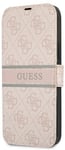 Guess 4G Stripe Wallet (iPhone 13 mini) - Brun