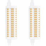 Groofoo 20W 118mm R7s Dimmable Ampoule led J118 Lumière du jour 4000K 2200lm double extrémité spot équivaut à 200W ampoule halogène pour maison,