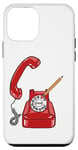 Coque pour iPhone 12 mini Cadran rotatif vintage - Téléphone filaire - Couleur graphique rétro