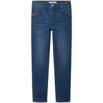 Name It Nkmsilas slim-fit jeans til barn, Dark Blue Denim