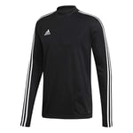 Adidas Men's TIRO19 TR TOP Sweatshirt, Black/Granite/White, 4XL