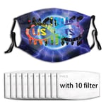 Sksl Stran-Ger Lampe Th-Ings Anti-poussière Visage Co-Ver (plusieurs filtres) Protection solaire respirante avec 10 filtres