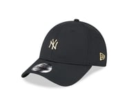 NEW ERA NEW YORK YANKEES BASEBALL CAP.9FORTY PIN LOGO FOIL BLACK STRAP HAT W23