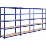 Etagère/Rayonnage de Garage Stockage Charge Lourde 5 Niveaux 180 x 120 x 45 cm