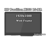 15.6" HP Pavilion x360 15-br br082wm FHD LCD Display Touch Screen Assembly Bezel