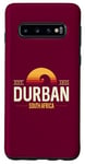 Coque pour Galaxy S10 Durban Afrique du Sud | Durban Afrique du Sud Retro Wave