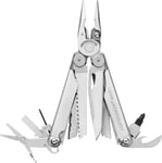 Leatherman Wave+ stainless steelm/sort nylontaske