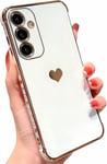 Vepbk Case for Samsung Galaxy A34 5G, Soft Case Silicone Cover with Love Hearts