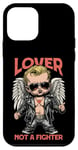 iPhone 12 mini Funny Valentine's Day Cool Cupid Lover Not Fighter Retro Case