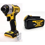 DeWalt DCF887N-XJ Visseuse À Chocs 18V 3 Vitesse Nue & Batterie XR 18V 4 Ah Li-Ion - DCB182-XJ - Compatible Avec Tous Les Outils XR 18V Bricolage et Jardin DEWALT - Témoin de Charge Lumineux