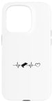 Coque pour iPhone 15 Pro Table de Air Hockey Heartbeat Heart Air Hockey