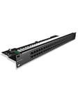 Leviton Voice patch panel 50xrj45.1u black