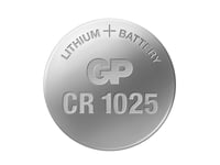 Gp Batteries 103238, Engångsbatteri, Cr1025, Lithium-Manganese Dioxide (Limno2), 3 V, 1 Styck, 10 År