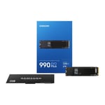 2TB Samsung 990 EVO Plus, M.2 (2280) PCIe 5.0 (x2), NVMe SSD, V-NAND TLC, 7250MB