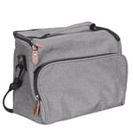 COOK CONCEPT, Ka4618, Lunch Bag Gris Zippé, 25.4X20.3X12.7 cm, Lunch Bag Box et Glacière, 1 sangle de transport réglable, fonction chaud et froid, 2 Compartiments, 1 Grande Poche À L'Avant