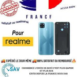 Original Cache Batterie Vitre Arrière Bleu Hache pour Realme C21-Y 4908782