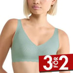 Sloggi BH ZERO Feel Bliss Soft Bra Ljusgrön Large Dam