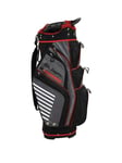 Ben Sayers XS Golf Cart Bag with 14 Way Divider Top &amp; 9 Pockets Grey/Red