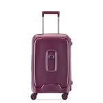 DELSEY PARIS - MONCEY - Valise Cabine Rigide Matière Recyclée et Recyclable - 55x35x25 cm - 38 litres - S - Violet