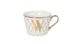 Alphabet Mug -Fox & Ivy Deco Alphabet Mug- Initial  "W"