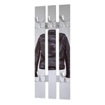 Patère Murale Vintage "Blouson" 100cm Gris & Noir