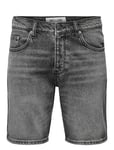 ONLY & SONS Onsedge Wb 7636 Pim Dnm Shorts Vd Svart