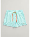 Gant Mens Regular Fit Swim Shorts - Turquoise - Size X-Large