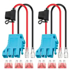 Tlily - Paquet de 2 Connecteurs Faisceau Câbles 12 awg Remplacement pour Batterie Peg-Perego v sla sur Véhicule, D'Équitation avec Fusible