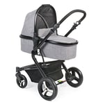 CHIC 4 BABY 162 32 Passo Poussette combinée avec nacelle, siège sport et adaptateur Maxi Cosi Gris jean