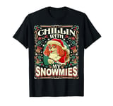 Cavalier King Charles Spaniel Chillin With My Snowmies Dog T-Shirt