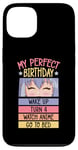 Coque pour iPhone 13 My Perfect Birthday Wake Up Turn 4 Montre Anime Go To Bed