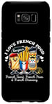 Coque pour Galaxy S8+ I Love French Food Bonjour Jolie vinaigrette pour toasts frites