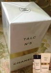 SEALED BEYOND RARE HUGE100g CHANEL No5 VINTAGE PERFUM TALCUM TALC DUSTING POWDER