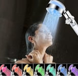 Pommeau de Douche LED,Douchette LED avec Filtre,Pommeau de Douche Lumineux,Pomme de Douche 7 Couleurs,LED Douche Anti Calcaire.[T241]