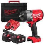 Milwaukee M18FHIW2F12-502X 18v Fuel 1/2" High Torque Impact Wrench with Friction Ring Kit **NEW GEN**